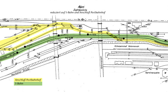 Lageplan Stellwerk Abm Anhalter Bahnhof Mitte 1967