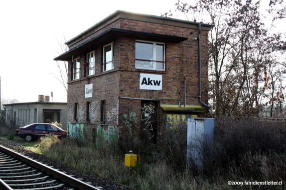Aussenaufnahme Stellwerk Akw Abzweig Karow-West
