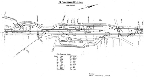 Lageplan 1967 Stellwerk Bi Birkenwerder