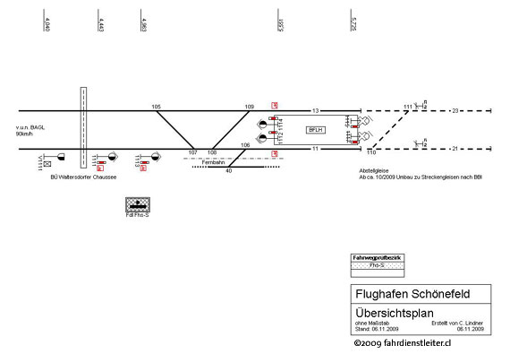 Lageplan Stellwerk Fhs-S Flughafen Schönefeld