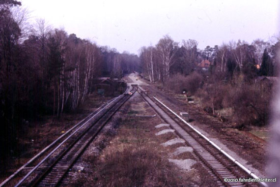 Blick Richtung Hohen Neuendorf während der Bauphase