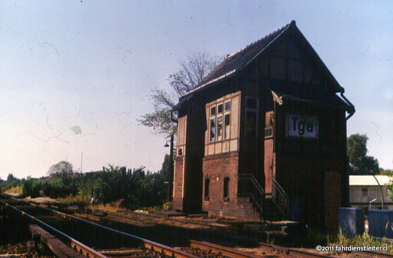 Aussenanalge Stellwerk Tga Tegeler Gabelung um 1978